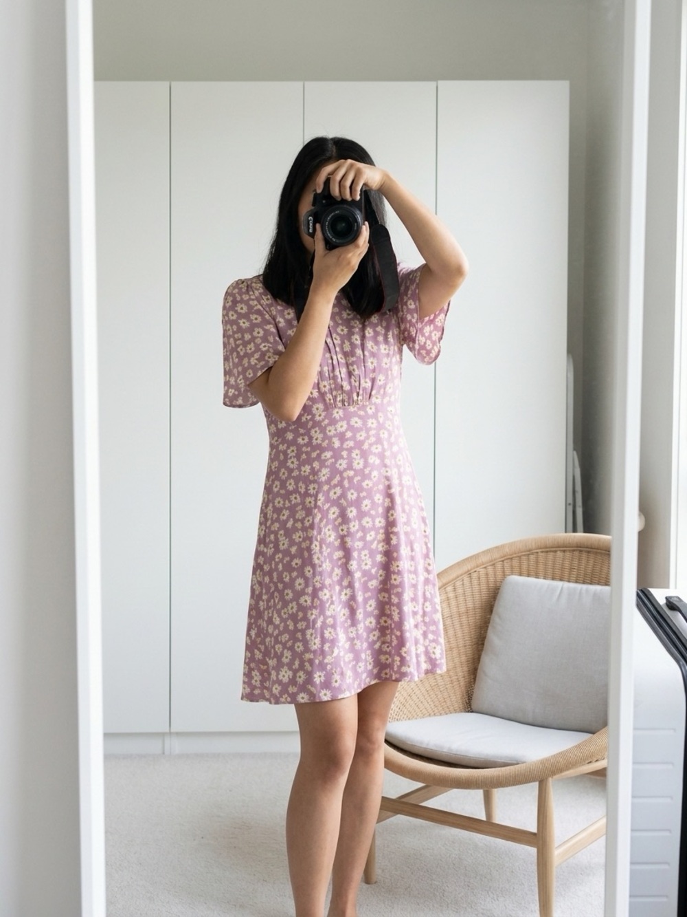 NWT Missguided Floral Short Sleeve A-Line Dress